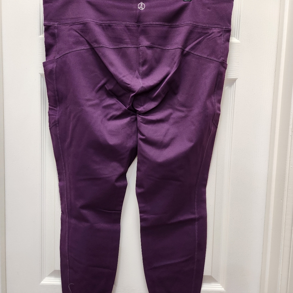 NWT LandsEnd Compression Leggings. Purple. 2X - Picture 5 of 5
